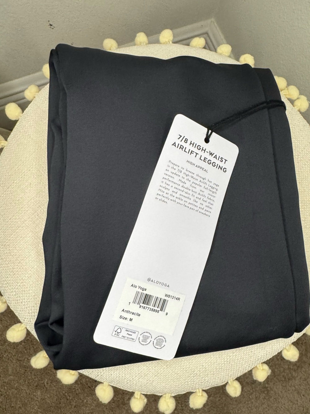 *NWT* ALO High-Waist Airlift Legging (7/8 Length) Size Medium